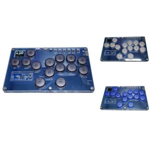 Fight Stick Game Controller Fight Stick Arcade Joystick Hot-Swap-Controller Mini-Hitbox-Konsole für PC/Switch/PS3/PS4 Dauerhaft