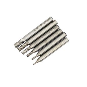 6pcs/set fresatura HSS da 1,5 mm-6 mm 2 3 4 FLUTE FINE MULTO CNC MACCHINA MACCHIO Strumenti di fresatura in metallo Bit router per l'acciaio in legno di alluminio RO