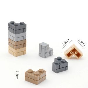 80st Bulk Building Blocks tjocka väggfigurer Bricks 1+2 prickar Utbildning Kreativ storlek kompatibel med 98283 Toys for Children