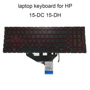 Keyboards LA Latin Red Backlit Keyboard for HP OMEN 15DC 15DH 15TDC 17CB 15DC0153TX TPNQ211 Notebook Keyboard NSKXP1LN brand new