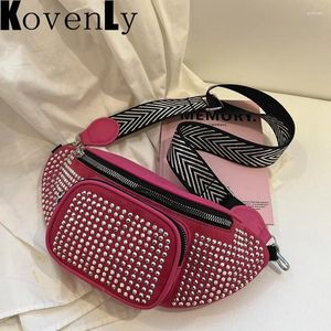 Waist Bags Women's Bag Casual Chest Shoulder Rivet Design Brand Style Women High Quality Belt Pack Zipper Pouches