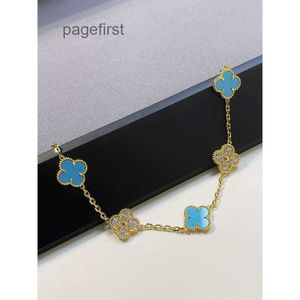 디자이너 보석 팔찌 패션 클래식 Vanclefly Charm 팔찌 팔찌 체인 18K 금 마노 쉘 어머니 여자 웨딩