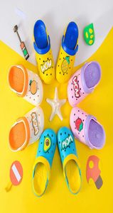 Children039s sandals Physical shootingsho New summer cute cartoon strawberry Orange Beach baby fruit children cool slippers2722182