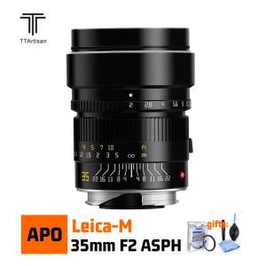 Tillbehör Ttartisan APO 35mm F2 APSH -lins för Leica M Mount Cameras Full Frame Len för M2 M3 M4 M5 M6 M7 M9 M9P M10 M262 M240 M240P