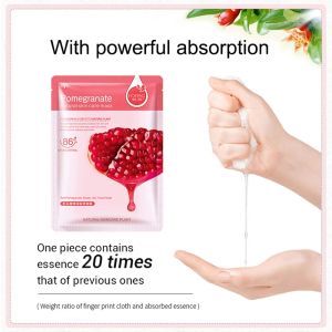 10pcs Máscara de folha Cuidado da pele Planta máscara facial Máscara hidratante Controle de óleo Máscaras de cuidados de face encolher poros de beleza Saúde Face Patches