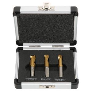 3Pcs HSS CO Cobalt Spot Weld Cutter Kit Titanium Spot Weld Cutter Drill Bit Set Solder Tools for Automotive Sheet Metal Working