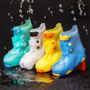 Boots Children Rain Shoes For Boys Girls Waterproof PVC Rubber Non Slip Toddler Kids Rain Boots Nonslip Water Shoes Cover