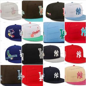 64 kolory męskie baseball Hats Gorras Bones Classic All Teams Royal Blue Hip Hop Black Navy New York „List sportowy SD A Regulble Caps Chapeau Stitch