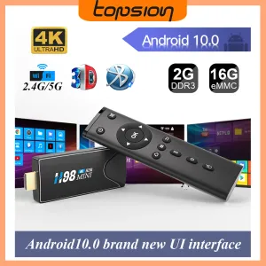 Box 2022 Set Top Box TV Smart Android TV Box 10 Stick 4K H.265 Media Player 3D Video 4K 2.4G 5G WiFi Bluetooth Quadcore