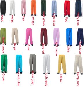 20Color unisex linne wudang tai chi passar kung fu enhetlig kampsportkläder taoist mantel grå/röd/blå/grön/rose 3 st/set