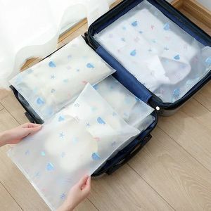 Bags 10pcs Travel Storage Bag for Clothes Waterproof Toiletry Bag Portable Underwear Organzier Shoes Zipper Pouch Closet Organizer