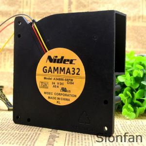 NIDEC Gamma32 12032 A3488658PW DC 24V 0.60Aブロワー冷却ファンテスト作業用パッド