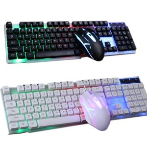 Combos Combo PC Gamer LED Gaming Keyboard och Mouse Set Wired 2.4G Keyboard Gamer Keyboard Illuminated Gaming Keyboard Set for Laptop