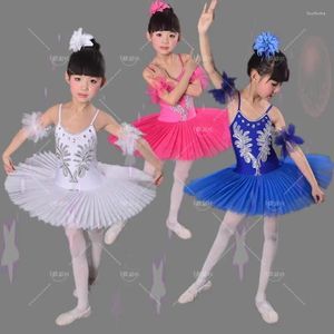 Artigo para meninas de desgaste do palco Tutu Dança Crianças Crianças Swan Lake Kids Ball Room Dancing Dance Awear