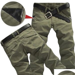 Sporthandschuhe 100% Baumwolle Casual Hosen Männer leiten Sport -Jogginghosen hochwertige Arbeit klassische Armee Grüne Militärhosen fallen Delive OTSPN