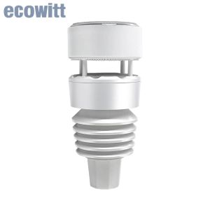 ECOWITT WS90 7-w-1 czujnik pogody, anemometr ultradźwiękowy z piezoelektrycznym miernikiem deszczu, lekkie UV, czujniki termo-hygrometrów