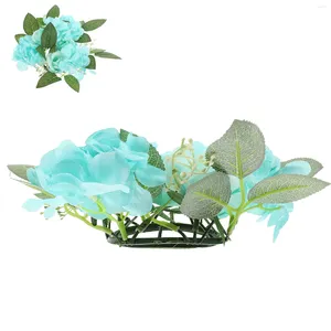 Mum Tutucular Buket Yüzük Sütun Mumlar Düğün Madeni Props Parti Dekorasyon Masası Çiçek Gül Çiçeği Çelenk Yapay