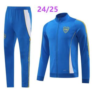 24 25 Boca Juniors Yetişkin Takip Ceket Uzun Serbest Erkekler Futbol Ceket Seti Uzun Kollu Futbol Eğitim Takım Maradona Tevez de Rossi Eğitim Takım Kişisi