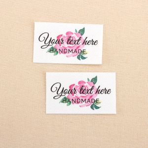 accessories 40pcs Ironing Labels, Logo or Text, Iron on Cotton , Clothing Labels, Custom Design, Ironing tags (TB3120)