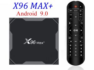 Kutu 20pcs X96 MAX Plus Android 9.0 TV Kutusu Amlogic S905X3 4GB 64GB MAX 2.4G/5G Çift WiFi USB3.0 BT4.0 8K 4K H.265 UHD Medya Oynatısı