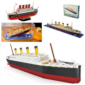 Titanic Memorabilia Mini blok Lepin Titanic Model statek wycieczkowy Float Titanic Boat DIY Titanic Block Building Brick Titanic Toy Ship Toy