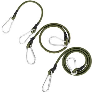 Gummi -Bungee -Kabel 7 mm eingeklemmt mit Haken Hochleistungsriemen -Karabiner -Elastizier Seil für Ladung/Planenabdeckungen/Van/Motorrad/LKW