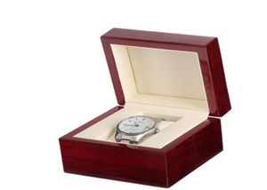 Squarewhole Square Wood Clamshell Box Watch Lacquer Glossowe pojedyncze drewniane pudełko zegarek Watch Custom Logo Box Event Box 112785969