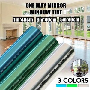 Adesivos de janela 500cm/300cm/100cm x 40cm 15% VLT Film One Mirror Rejeição UV Privacys Windom Tint Filmes Car