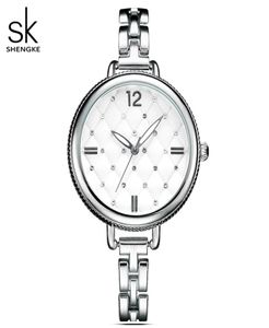 Shengke Brand Frauen Watch Ladies Quartz Uhren Lady Armbandwatch Relogio Feminino Montre Relogio Feminino Mujer Crystal Uhren1861982