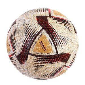 Ballo da calcio di alta qualità Dimensioni ufficiali 5 materiale PU senza saldatura da usura match allenatore di calcio futbol Voetbal Bola 240407