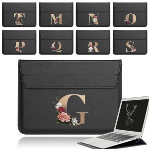 Fälle Laptop -Hülle Hülle Universal 12 13 15 Zoll Gold Mutter PU Leder Notebook Carry Sleeve für MacBook Pro 13 A2338 M1 A2289 Fall