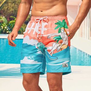 Herren Shorts Sommer Herren schwimmen Kurzer Designer Digital Druck Jogger Sports Kordelzug Tasche Atmungsfreie Strand Shorts Plus Size Man USA Paar L49