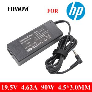 Carregador de laptop do adaptador 19.5V 4.62A 90W 4,5*3,0 mm Adaptador de energia CA para pavilhão HP 14 15 inveja 17 17J000 15E029TX PPP012CS 677777004