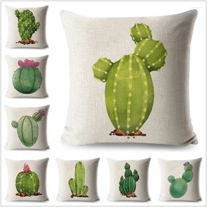 Cuscino Cactus Cartoon Plant Luxury Throve Cove Copertina Cuscini decorativi del soggiorno per divani Auto 45 Nordic