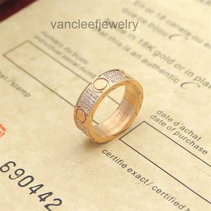 Love Ring Designer Carter CRB Nail Lover Rings Women 18k Rose Gold Acciaio inossidabile Dimond Crystal Crytal Crowdriver Zircone Cazzodrile di alta qualità Mano 4085800 4085800