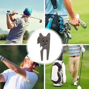 Golf Divot Patch Respocater Strumento Golf Fork Pongs per mettere Green Pitch Lawn Mantenance/Groove Clean/Mark Ball Training Aids