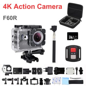 Kameras Actionkamera 4K Ultra HD WiFi Camcorder mit Fernbedienung 16MP Deportiva 2 Zoll wasserdichte Sportkamera 1080p Mini -Kamera