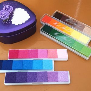 Ungiftiger Ölbasis Fingerabdruck Schöner Geschenk Stempel Vintage Bastel DIY Scrapbooking Ink Pad Office Accessoires