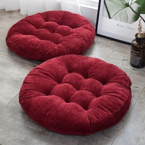 Pillow Nordic Velvet Tatami Floor Round Yoga Mat Meditation Futon Thick Sofa Couch Bench Back Seating Pouf BuPillow