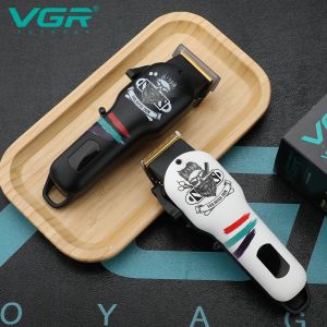 Clippers VGR V699 Terretti elettrici per capelli uomini professionisti di barbiere professionista taglio senza corda trimmer per la pulizia della pulizia dell'uomo