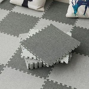 Tapetes macios macios para bebê toco tapete exercício infantil colchão colchão mosaico piso eva espuma desenvolvendo quebra-cabeça rastejante 30 0,6-1cm