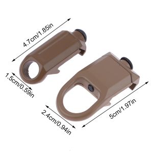 1pc tattico a distanza rapido RSA Filla QD Adattatore Attacco per montaggio con fitta per berlina per 20 mm Accessori clip della fibbia per la caccia a binario