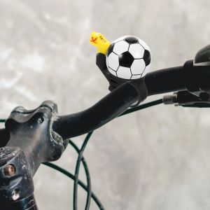 Fotbollscykelklocka barnklocka Bike Bell cykelklockan styr Bike Ring Bell Houd Sound Bicycle Ringer Bell Kids Bicycle