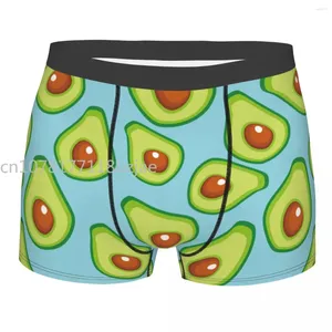 Underpants Männer Früchte Avocado Unterwäsche Avocados Liebhaber sexy Boxer -Slips Shorts Höschen Männlich weicher Druck