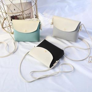 가방 2024 한국 소녀 히트 컬러하라 주쿠 스타일 작은 간단한 캐주얼 대각선 대각선 휴대 전화 동전 지갑