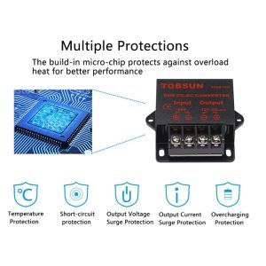 24 V do 12 V 5A DC Przekształtnik Regulator Reducer Regulator Przetwornik przemiennika Buck 12 V 24 V do 5 V Moduł transformatora Volt