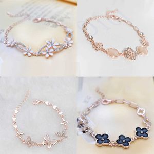 FEERIE van bracelet Korean version of Sweet Beauty Bracelet Handicraft Color Protection Rose Gold Plating Best Friend Student Girls Womens Fashion