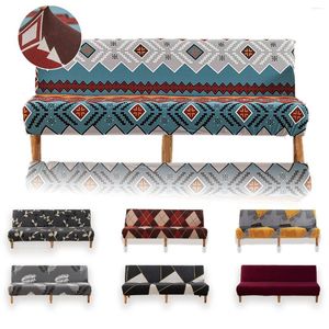 Pokrywa krzesła bohemia geometryczna niebieska czerwono -łóżko sofa Couch do zestawu meble do salonu diament
