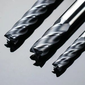 XCAN MILLING CUTTER 4 FLUT ROUTER Bit 2-12mm Carbide End Mill HRC 55 Tialn Coated CNC Machine Milling Tools End Mills