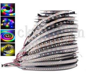 5V WS2812B 5050 RGB LED Pixel Flexible Strip Light Tape Dream Magic Full Color Changing個人アドレス可能な3060144LE1325112